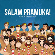 Animasi bendera pramuka dan satuan karya. Salam Pramuka Indonesia Yuk Semangat Pramuka Update