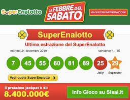 Gioca online al lotto e tenta la fortuna su sisal.it. Superenalotto Estrazione Lotto Oggi Giovedi 26 Settembre Verifica Numeri