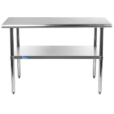 Stainless Steel Work Table With Undershelf In 2020 Stainless Steel Work Table Stainless Steel Table Work Table