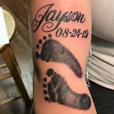 This tattoo is mostly an example of how you could use this idea to. 75 Baby Footprint Tattoo Ideas You Will Love Wild Tattoo Art