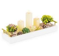 Amazon.com: Hanobe Rectangle Long Narrow Tray: Decorative ...