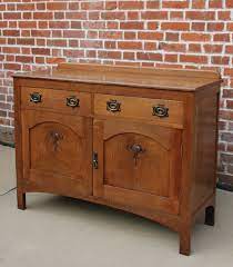 A chance meeting with an old friend led to me being commissioned to make an arts and crafts style sideboard from solid oak. Oak Arts And Crafts Sideboard 253847 Sellingantiques Co Uk