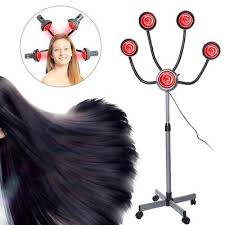 A hair dryer, hairdryer or blow dryer is an electromechanical device that blows ambient or hot air over damp hair to speed the evaporation of water to dry the hair. Infrared 5 Head Rolling Wheel Hairdressing Salon Heat Lamp Hair Dyeing Perming Ebay