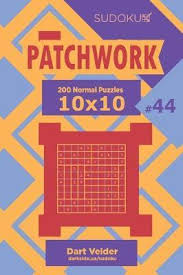 Put on your thinking cap for this colorful puzzler. Sudoku Patchwork 200 Normal Puzzles 10x10 Volume 44 Dart Veider 9781704276496