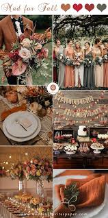 Top 9 Fall Wedding Color Schemes For 2019 Burnt Orange Fall Wedding Hues Wedding Cent Fall Garden Wedding Fall Wedding Color Schemes Fall Wedding Decorations