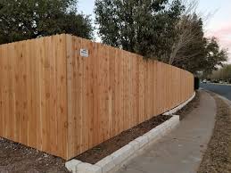 Wooden fence is known for its aesthetic value. Wood Fence Austin Tx Privacy Fencing Company Cedar Pine Sierra Fence Inc