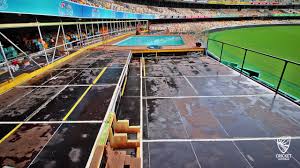 Brisbane lions v collingwood the brisbane lions take on collingwood at the gabba. Time Lapse Gabba Pool Makes A Splash Youtube