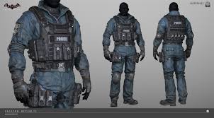 Artstation Batman Arkham Knight 3d Modeling Passion Republic Swat Costume Swat Outfit Arkham Knight