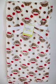 This soft cuddly blanket features adorable 100% cotton sock monkey print fabric on one side and soft, cuddly red minky fabric on the other. Baby Starters Sock Monkey Blanket Beige Brown Red Super Cuddly Classic Sock Monkey Sock Monkey Printable Potty Chart