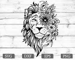 Download Boho Lion Svg Flower Svg Lion Svg Mandala Svg Eps Dxf Etsy Flower Svg Lion Flower Lion Mandala