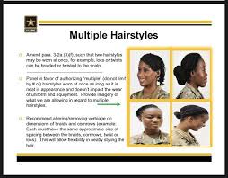 Army haircut women leaders to announce hair regulation changes. National Guard Soldier Helps Change Army Hair Regulation Article The United States Army