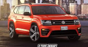 Test drive used volkswagen atlas at home from the top dealers in your area. New Volkswagen Atlas Tries Out An R Suit In Orange Carscoops Volkswagen Volkswagen Car Car Volkswagen