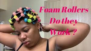 No products just your hair alone. Trying Sponge Rollers Natural Hair Youtube