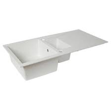 How to get composite sink looking like new again. Plastic Resin Kitchen Sink Drainer White 1 5 Bowl Reversible 1000 X 500mm Sinks Screwfix Com