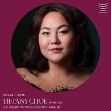 ANNOUNCING THE WINNERS OF THE COLORADO-WYOMING DISTRICT! Tiffany Choe,  Soprano Randy Ho, Tenor Keith Klein, Bass-Baritone Winona Martin,  Mezzo-Soprano Tessa McQueen, Soprano ENCOURAGEMENT AWARDS: Turner Staton,  Bass-Baritone Oznur Tuluoglu, Soprano ...