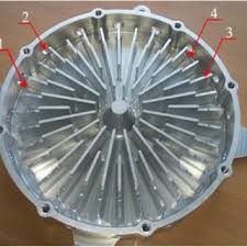 The top view of the heat sink with synthetic jet cavity: 1 -cavity, 2...