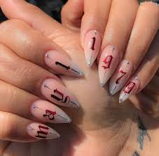 Cute acrylic nail ideas the best acrylic nail art designs compilation #107. Almond Cute Acrylics And Taurus Image 6742537 On Favim Com