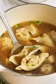 Wonton Soup Is Easy To Prepare Especially When You Premake The Wontons With A Homemade Pork Filling Fill Fold A In 2020 Wonton Soup Recipe Wonton Soup Soup Recipes