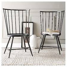Inspire Q Norfolk High Windsor Dining Chair Black Set Of 2 Metal Dining Chairs High Back Dining Chairs Windsor Dining Chairs