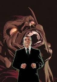 Green goblin ripping spiderman of mask. Norman Osborn Wikipedia