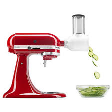 Stand mixer has 10 mixing speeds ranging from 'stir', the slowest, which is a slow stir for gentle mixing and should be used at the start of any mixing task up optional accessory attachments. Kitchenaid Ksmvsa Fresh Prep Slicer Shredder Attachment