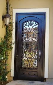04 Black Wrought Iron Door Shelterness Wrought Iron Doors Iron Doors Iron Front Door