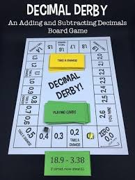 Pin By Meaghan Bishoff On 5th Grade Math In 2021 Subtracting Decimals Math Board Games Math Decimals