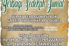 Komitmen dan ajakan berbagi ini dirangkum menjadi tiga nilai utama melalui fasilitas kemudahan berbagi, orientasi kebahagiaan. Munajat Sosial Dengan Gerakan Jumat Berkah Antara News