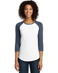 District Dt6211 Womens Very Important 3 4 Sleeve Raglan T Shirt