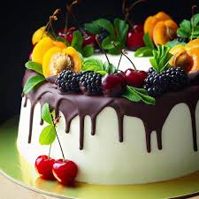 703 Likes 11 Comments Linking The Culinary World Cookniche On Instagram Fruit Cake By K Cake Decorated With Fruit Funny Cake Chocolate Cake Decoration