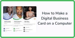 Here's where the fun begins. How To Make A Digital Business Card On A Computer Blog