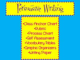 Persuasive Writing Topic Ideas Rubric Process Chart And More