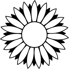 Black And White Sunflower Clipart Border Floral Black And White Sunflower Black And White Sunflower Clipart Clipart Black And White