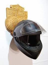 Harley Davidson Helmet Hook Wooden Helmet Hanger Motorcycle Helmet Rack Wall Mount Steel Helmet Display Moto Harley Davidson Helmets Helmet Harley Davidson