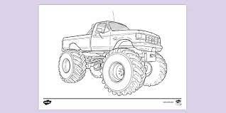 Collection by demplates | small business digital marketing tips. Free Lifted Truck Colouring Colouring Sheets