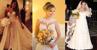 Resultado de imagem para vestido de noiva das famosas