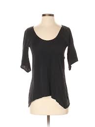 details about fluxus for a pea in the pod women black short sleeve top s