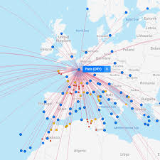 flightconnections com all flights worldwide on a map