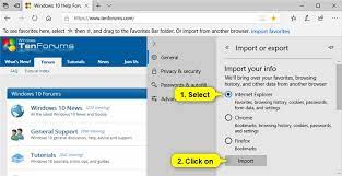 Connecting the browser with a microsoft account allows you to keep a backup of your links in the cloud and quickly access your favorite websites from any device. Import Favorites From Internet Explorer To Microsoft Edge Tutorials