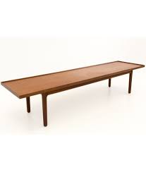 Mid century danish modern brutalist teak & tile coffee table 53 x 29 excellent. Mid Century Modern Teak Long Coffee Table