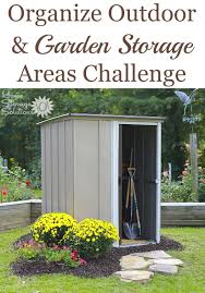Are you looking for the best shed storage ideas and designs? Organize Outdoor Garden Storage Areas Challenge
