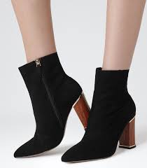 Black Ankle Boots With Brown Heel Need 425 Womens Black Wooden Heel Ankle Boots Reiss Marley Trending Boots Heeled Ankle Boots Burgundy Boots Ankle