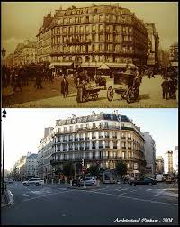 Rephotography Paris Carrefour De Chateaudun Paris History Old Paris Paris France
