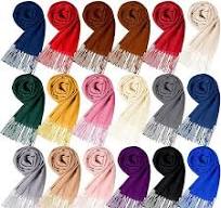 12 Pack Fleece Winter Scarves, Warm Winter Scarf Multi-color ...