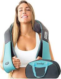 Shiatsu Back Shoulder Neck Massager With Heat Deep Tissue 3d Kneading Pillow Massager For Neck Back Shoulders In 2020 Neck Massage Full Body Massage Body Massage