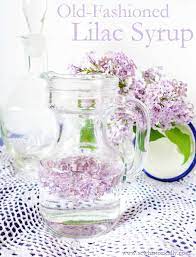 Old Fashioned Lilac Syrup Sew Historically Lilac Flower Food Garden Recipes