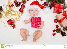 La Primera Navidad Del Bebe Imagen De Archivo Imagen De Navidad Primero 76331805