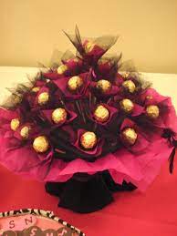 Check spelling or type a new query. Pink And Black Chocolate Bouquet Chocolate Bouquet Candy Bouquet Chocolate Flowers Bouquet