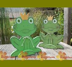Sitzender Frosch Holzblumen Frosch Basteln Basteln Mit Holz