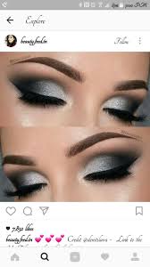 Black And Silver Smokey Eye Makeup Pin By Tawanna Shop Mkc On Skin Care Black And Silver Eye Makeup Silver Eye Makeup Silver Smokey Eye